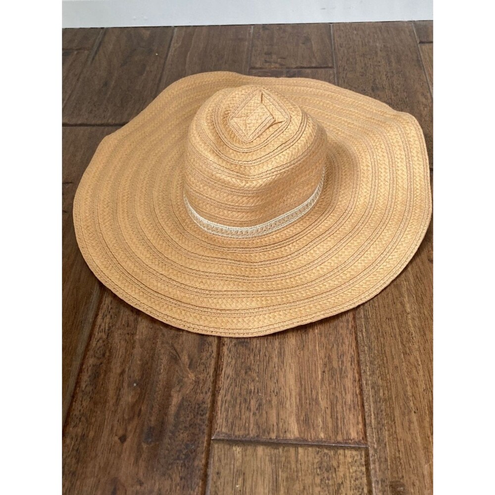 Nordstrom Wide Brim Sun Hat Straw Look Resortwear Summer Vacation